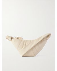 Lemaire - Croissant kleine Umhängetasche aus vollnarbigem Leder - Lyst