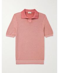 Altea - Slim-fit Cotton-piqué Polo Shirt - Lyst