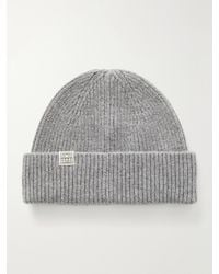 TOTEME - Cashmere Ribbed Beanie - Lyst