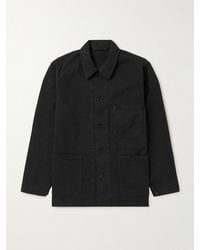 Officine Generale - Virgin Wool-Blend Shirt Jacket - Lyst