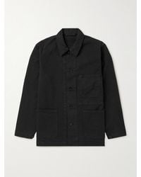 Officine Generale - Virgin Wool-Blend Shirt Jacket - Lyst