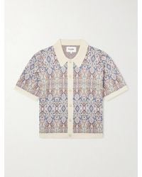 Corridor NYC - Trance Jacquard-Knitted Cotton Shirt - Lyst