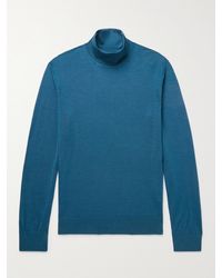 Zegna - Cashmere And Silk-blend Rollneck Sweater - Lyst