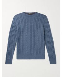 Loro Piana - Slim-fit Cable-knit Baby Cashmere Sweater - Lyst