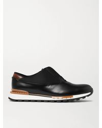 Berluti - Fast Track Tornio Leather And Shell Sneakers - Lyst