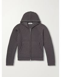 Our Legacy - Level Merino Wool Zip-Up Hoodie - Lyst