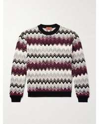 Missoni - Space-Dyed Jacquard-Knit Wool And Cotton-Blend Sweater - Lyst