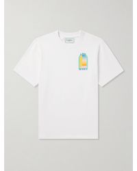 Casablancabrand - L'arc Colore Logo-print Organic Cotton-jersey T-shirt - Lyst