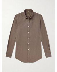 Massimo Alba - Genova Cotton-Chambray Shirt - Lyst