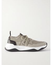Berluti - Shadow Leather-trimmed Mesh Sneakers - Lyst