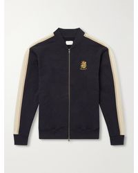 Aimé Leon Dore - Saint George Logo-Embroidered Striped Cotton Track Jacket - Lyst