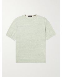 Loro Piana - T-shirt in misto lino e seta - Lyst