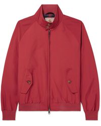 Baracuta - G9 Cotton-Blend Harrington Jacket - Lyst