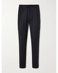 Lardini - Straight-Leg Wool And Cashmere-Blend Flannel Trousers - Lyst