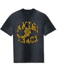 Amiri - Track Branded-print Cotton-jersey T-shirt - Lyst