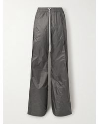 Rick Owens - Pusher Wide-Leg Nylon-Canvas Drawstring Trousers - Lyst