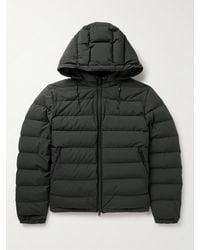 Zegna - Stratos Leather-trimmed Quilted Shell Hooded Down Jacket - Lyst