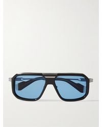 Jacques Marie Mage - Donohu Aviator-style Silver-tone And Acetate Sunglasses - Lyst