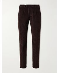 Massimo Alba - Ionio2 Straight-Leg Cotton-Corduroy Trousers - Lyst