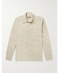 Kartik Research - Checked Cotton And Silk-Blend Shirt - Lyst