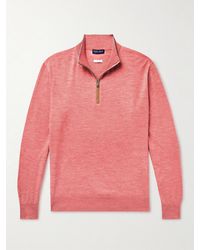 Peter Millar - Excursionist Flex Wool-Blend Half-Zip Sweater - Lyst