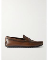 Tod's - City Gommino Leather Penny Loafers - Lyst