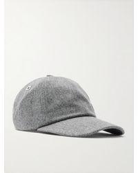 Ami Paris - Baseballkappe aus gebürstetem Schurwollflanell mit Logoprägung - Lyst