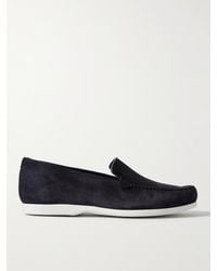 Manolo Blahnik - Monaco Suede Loafers - Lyst