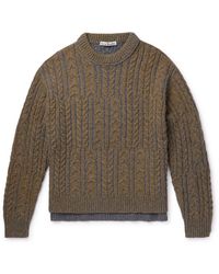 Acne Studios - Kaphael Cable-knit Wool-blend Sweater - Lyst