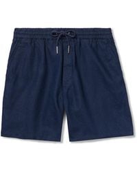 NN07 - Gregor 1454 Straight-Leg Linen Drawstring Shorts - Lyst