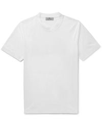 Canali - Slim-Fit Mercerised Cotton-Jersey T-Shirt - Lyst
