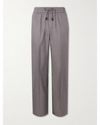 Brioni - Asolo Straight-Leg Herringbone Silk-Seersucker Suit Trousers - Lyst