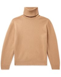 A.P.C. - Marc Virgin Wool And Cashmere-blend Rollneck Sweater - Lyst