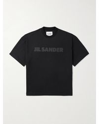 Jil Sander - Logo-Print Cotton-Jersey T-Shirt - Lyst