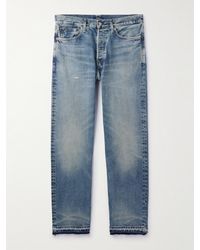 Polo Ralph Lauren - Heritage Straight-Leg Distressed Recycled Jeans - Lyst