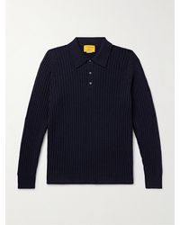 Guest In Residence - Theo Waffle-knit Cashmere Polo Shirt - Lyst