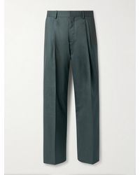MR P. - Wide-Leg Pleated Wool Suit Trousers - Lyst