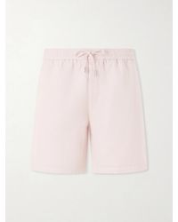 MR P. - Straight-Leg Cotton And Linen-Blend Twill Drawstring Shorts - Lyst