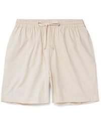 Kardo - Olbia Straight-leg Cotton Drawstring Shorts - Lyst