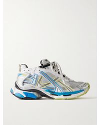 Balenciaga - Runner Distressed Rubber And Mesh Sneakers - Lyst