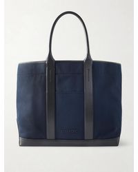Tom Ford - Leather-trimmed Canvas Weekend Bag - Lyst