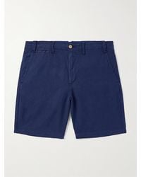 Polo Ralph Lauren - Shorts a gamba dritta in misto lino e cotone - Lyst