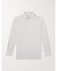 Loro Piana - Striped Cotton And Silk-Blend Shirt - Lyst