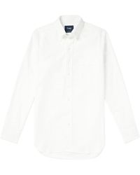 Drake's - Slim-fit Button-down Collar Cotton Oxford Shirt - Lyst