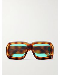 Loewe - Paula's Ibiza Dive Oversized Square-frame Tortoiseshell Acetate Sunglasses - Lyst
