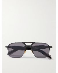 Jacques Marie Mage - Silverton Aviator-style Acetate And Silver-tone Sunglasses - Lyst