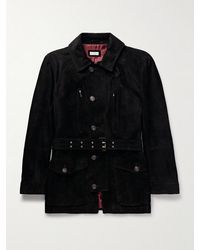Brunello Cucinelli - Belted Suede Field Jacket - Lyst