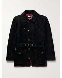 Brunello Cucinelli - Belted Suede Field Jacket - Lyst
