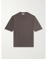 De Petrillo - Knitted Cotton T-Shirt - Lyst