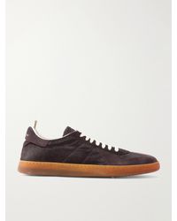 Officine Creative - Militia 002 Suede-Trimmed Calf Hair Sneakers - Lyst